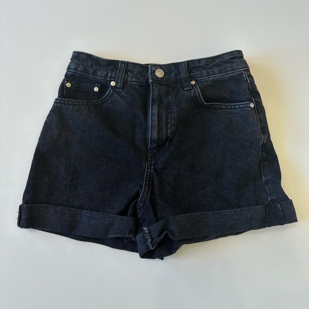 MNG black denim shorts Size 1
